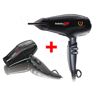 BaByliss PRO BAB7000IE Rapido Black Profesionální fén + cestovní fén BAB5510E
