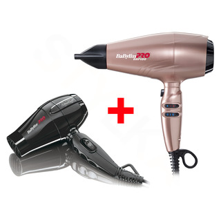 BaByliss PRO BAB7000IRGE Rapido Rose Gold Profesionální fén + cestovní fén BAB5510E