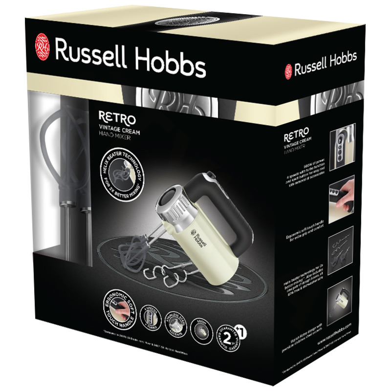 Russell Hobbs 25202-56 Retro Vintage Cream Ruční mixér