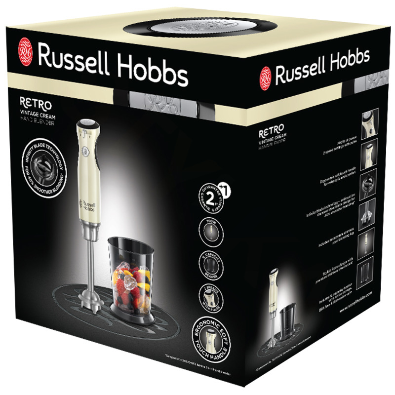 Russell Hobbs 25232-56 Retro Vintage Cream Tyčový mixér