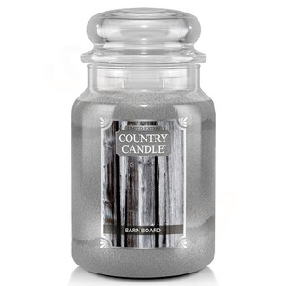 Country Candle Velká vonná svíčka ve skle Barn Board 652g