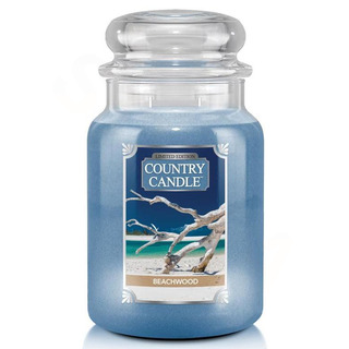 Country Candle Velká vonná svíčka ve skle Beachwood 652g