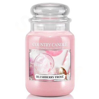 Country Candle Velká vonná svíčka ve skle Blushberry Frosé 652g