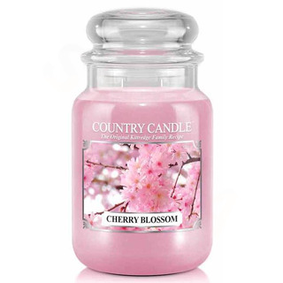 Country Candle Velká vonná svíčka ve skle Cherry Blossom 652g