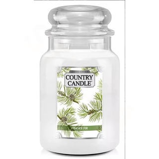 Country Candle Velká vonná svíčka ve skle Fraser Fir 652g