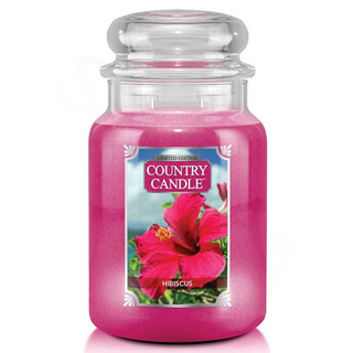 Country Candle Velká vonná svíčka ve skle Hibiscus 652g