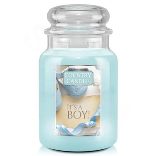 Country Candle Velká vonná svíčka ve skle It´s A Boy 652g