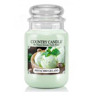 Country Candle Velká vonná svíčka ve skle Pistachio Gelato 652g
