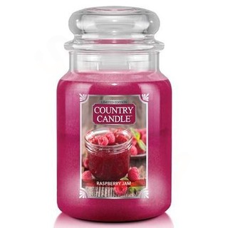 Country Candle Velká vonná svíčka ve skle Raspberry Jam 652g