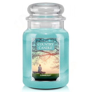 Country Candle Velká vonná svíčka ve skle Summerset 652g