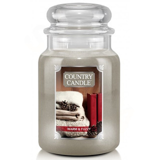 Country Candle Velká vonná svíčka ve skle Warm and Fuzzy 652g
