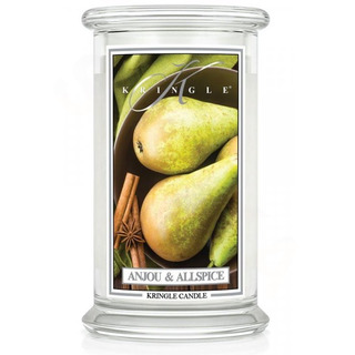 Kringle Candle Velká vonná svíčka ve skle Anjou and Allspice 624g