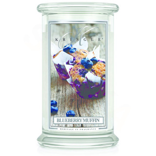 Kringle Candle Velká vonná svíčka ve skle Blueberry muffin 624g