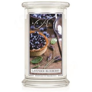 Kringle Candle Velká vonná svíčka ve skle Lavender Blueberry 624g
