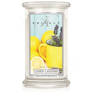 Kringle Candle Velká vonná svíčka ve skle Lemon Lavender 624g