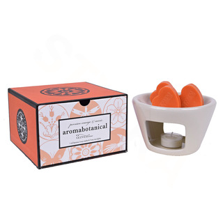 Ostatní Dárkový set aromalampa s vonným voskem - perský pomeranč