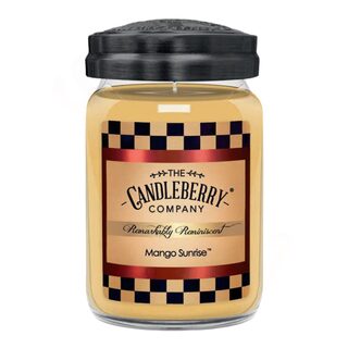 Candleberry Velká vonná svíčka ve skle Mango Sunrise 624g