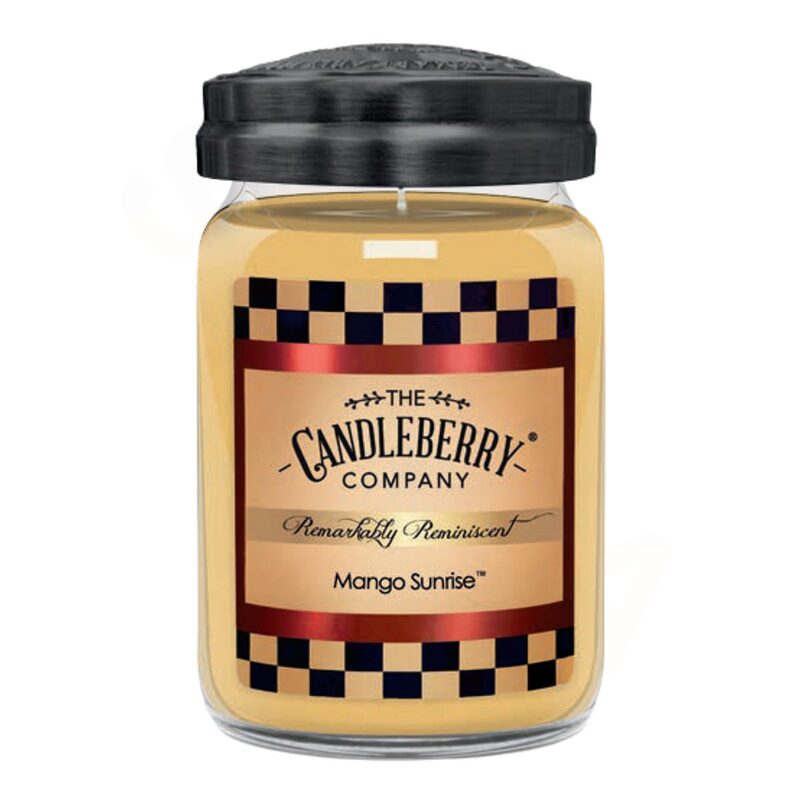Candleberry Velká vonná svíčka ve skle Mango Sunrise 624g