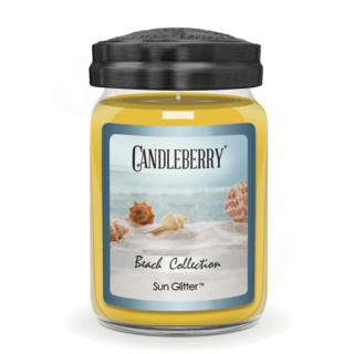Candleberry Velká vonná svíčka ve skle Sun Glitter 624g