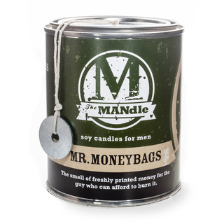 Eco Candle Company The MANdle vonná svíčka v plechu Mr. Moneybags 425g - Pan pracháč