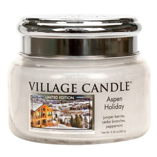 Malá vonná svíčka ve skle Aspen Holiday 262g - Sváteční Aspen