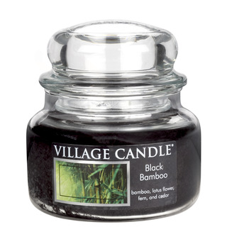 Village Candle Malá vonná svíčka ve skle Black Bamboo 262g - Bambus