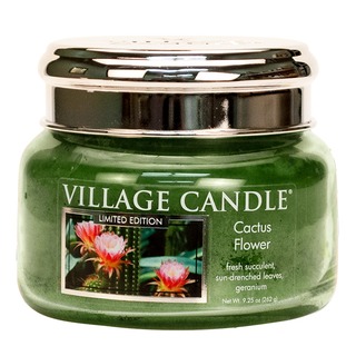 Village Candle Malá vonná svíčka ve skle Cactus Flower 262g