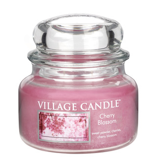 Village Candle Malá vonná svíčka ve skle Cherry Blossom 262g - Třešňový květ