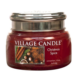 Village Candle Malá vonná svíčka ve skle Christmas Spice 262g - Vánoční koření