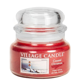 Village Candle Malá vonná svíčka ve skle Coastal Christmas 262g - Vánoce v přístavu