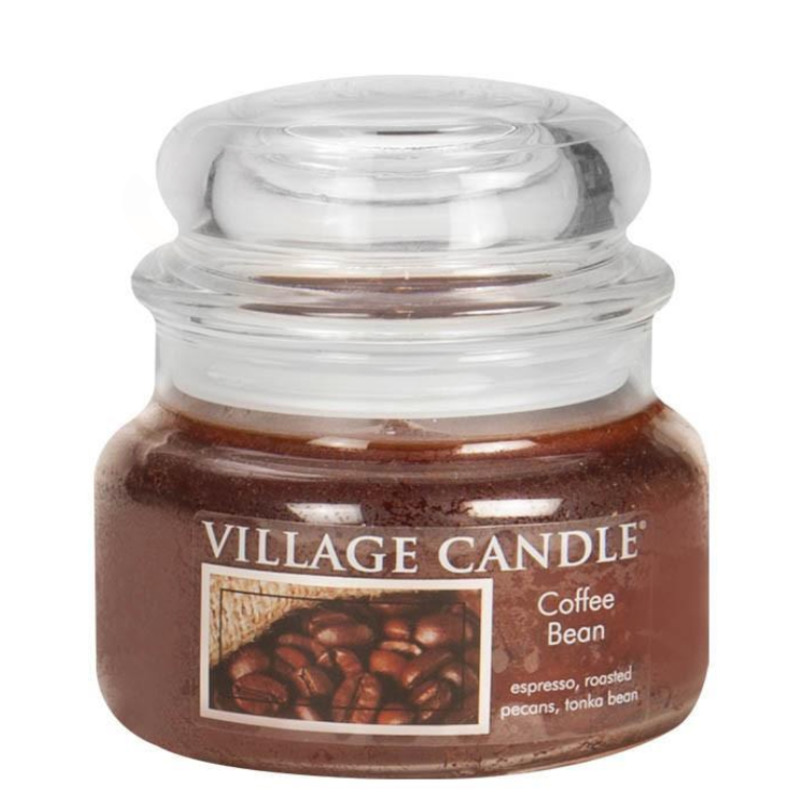 Village Candle Malá vonná svíčka ve skle Coffee Bean 262g Zrnková káva