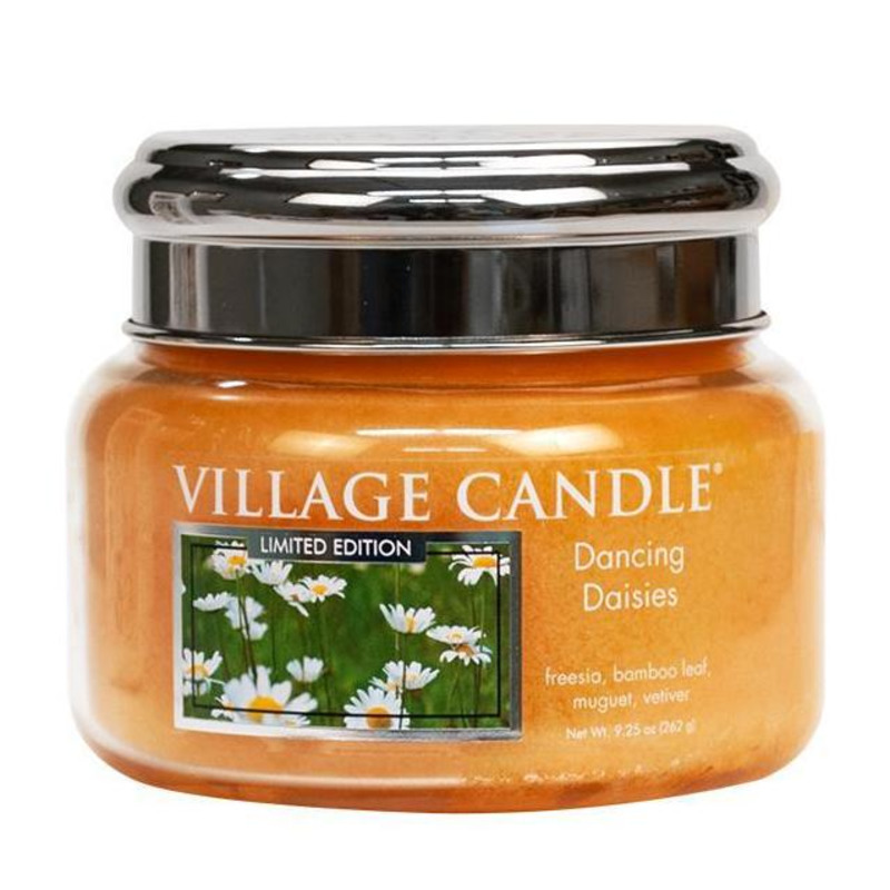 Village Candle Malá vonná svíčka ve skle Dancing Daisies 262g Tančící