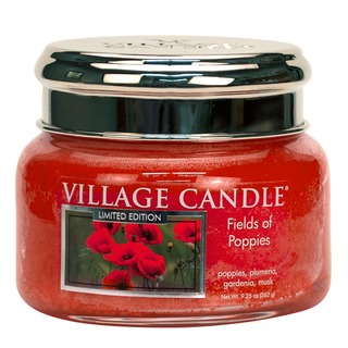 Village Candle Malá vonná svíčka ve skle Fields of poppies 262g