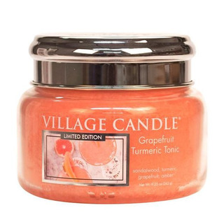 Village Candle Malá vonná svíčka ve skle Grapefruit Turmeric Tonic 262g - Osvěžující tonic