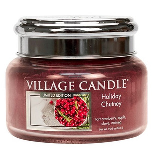 Village Candle Malá vonná svíčka ve skle Holiday Chutney 262g - Sváteční čatní
