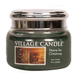 Village Candle Malá vonná svíčka ve skle Home for Christmas 262g - Kouzlo Vánoc