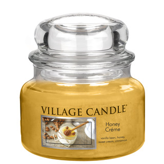 Village Candle Malá vonná svíčka ve skle Honey Créme 262g - Sladký med