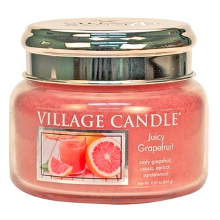 Village Candle Malá vonná svíčka ve skle Juicy Grapefruit 262g