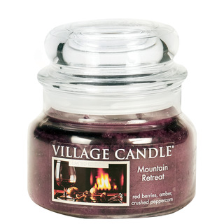 Village Candle Malá vonná svíčka ve skle Mountain Retreat 262g - Víkend na horách