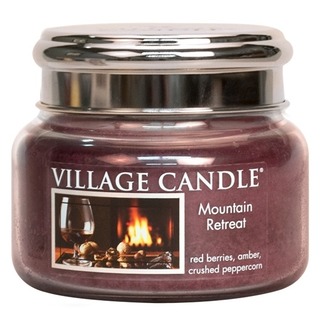 Village Candle Malá vonná svíčka ve skle Mountain Retreat 262g - Víkend na horách