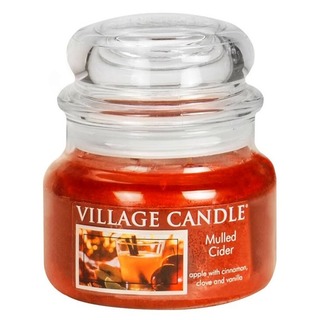 Village Candle Malá vonná svíčka ve skle Mulled Cider 262g - Svařený jablečný mošt