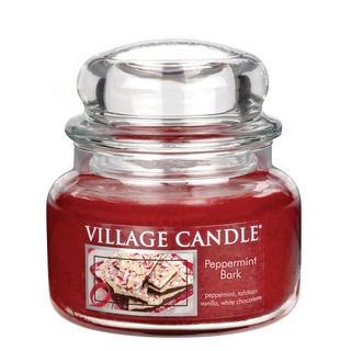 Village Candle Malá vonná svíčka ve skle Peppermint Bark 262g - Mátové potěšení