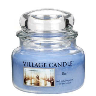 Village Candle Malá vonná svíčka ve skle Rain 262g - Déšť