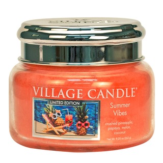 Village Candle Malá vonná svíčka ve skle Summer Vibes 262g