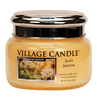 Village Candle Malá vonná svíčka ve skle Sunlit Jasmine 262g