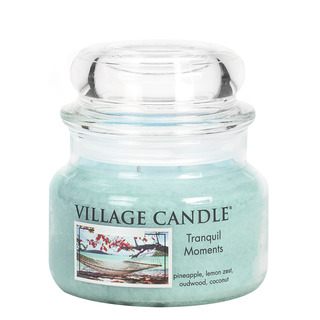 Village Candle Malá vonná svíčka ve skle Tranquil Moments 262g - Jedinečné okamžiky