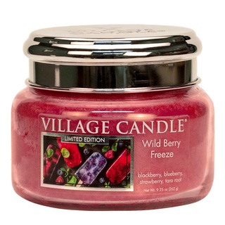 Village Candle Malá vonná svíčka ve skle Wild Berry Freeze 262g