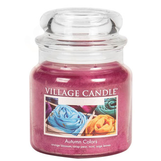 Village Candle Střední vonná svíčka ve skle Autumn Colors 397g - Barvy podzimu