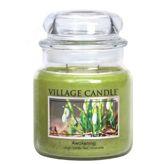 Village Candle Střední vonná svíčka ve skle Awakening 397g - Jarni probuzení