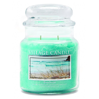 Village Candle Střední vonná svíčka ve skle Beachside 397g - Pláž